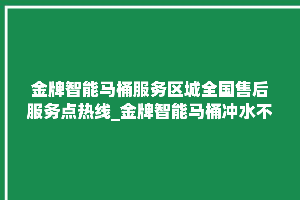 金牌智能马桶服务区城全国售后服务点热线_金牌智能马桶冲水不停 。马桶