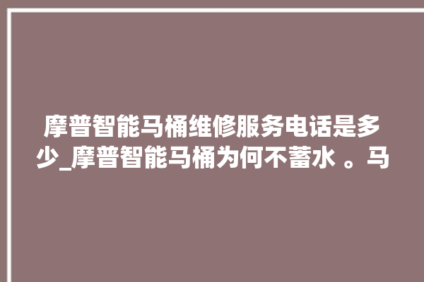 摩普智能马桶维修服务电话是多少_摩普智能马桶为何不蓄水 。马桶