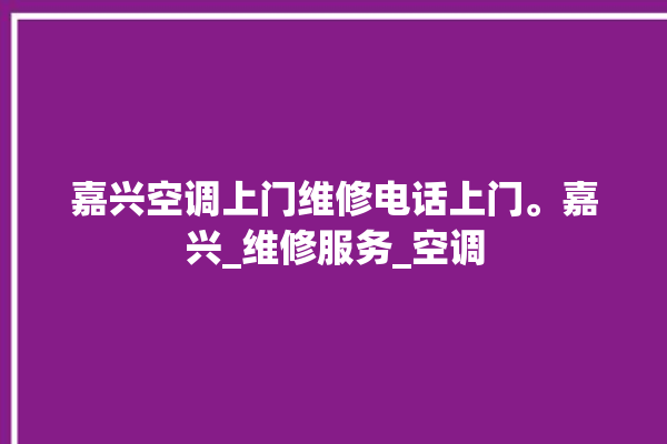 嘉兴空调上门维修电话上门。嘉兴_维修服务_空调