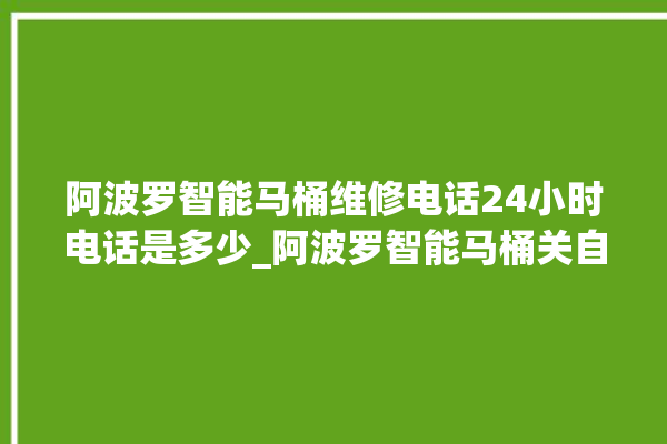 阿波罗智能马桶维修电话24小时电话是多少_阿波罗智能马桶关自动感应 。阿波罗