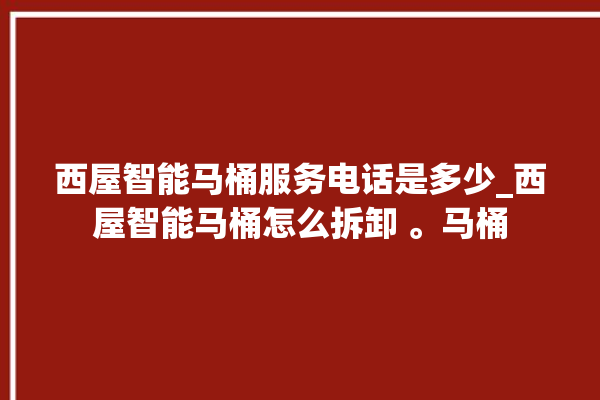 西屋智能马桶服务电话是多少_西屋智能马桶怎么拆卸 。马桶