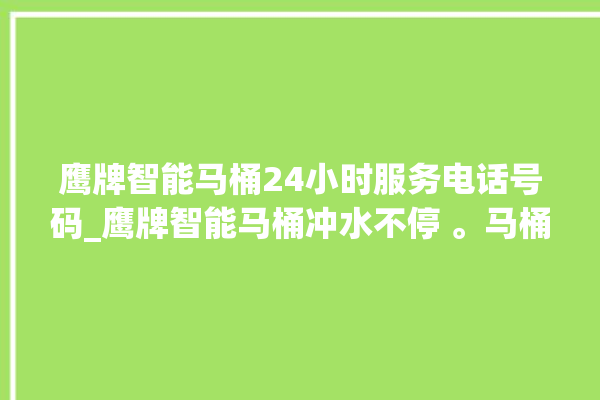 鹰牌智能马桶24小时服务电话号码_鹰牌智能马桶冲水不停 。马桶