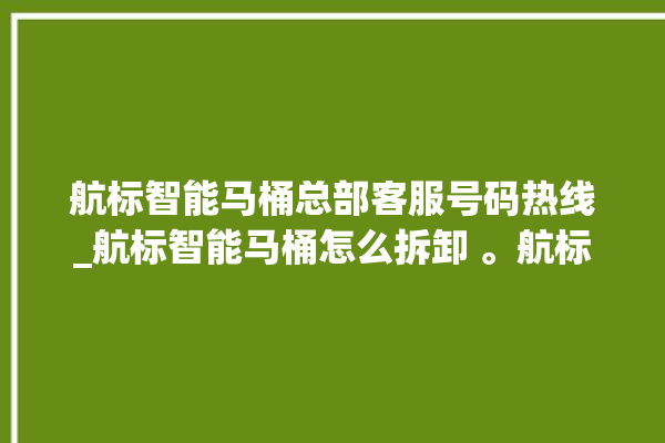 航标智能马桶总部客服号码热线_航标智能马桶怎么拆卸 。航标