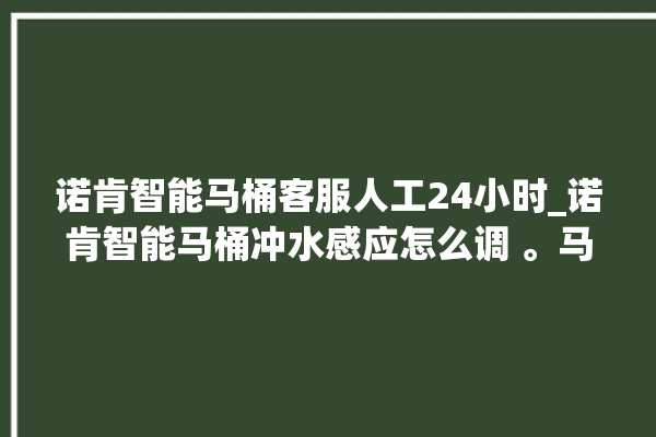 诺肯智能马桶客服人工24小时_诺肯智能马桶冲水感应怎么调 。马桶