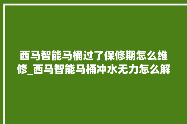 西马智能马桶过了保修期怎么维修_西马智能马桶冲水无力怎么解决 。马桶