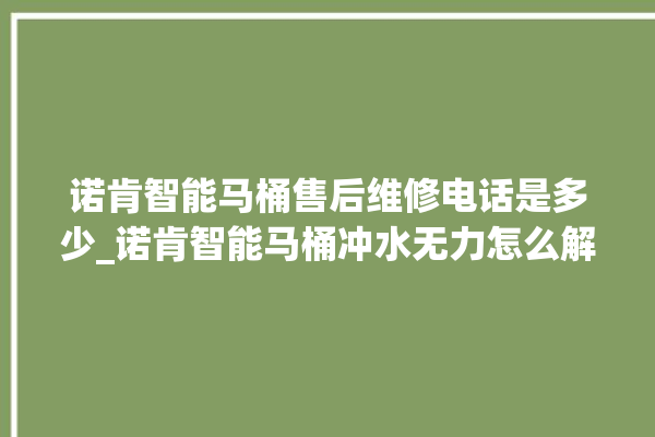 诺肯智能马桶售后维修电话是多少_诺肯智能马桶冲水无力怎么解决 。马桶