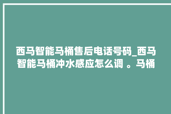 西马智能马桶售后电话号码_西马智能马桶冲水感应怎么调 。马桶