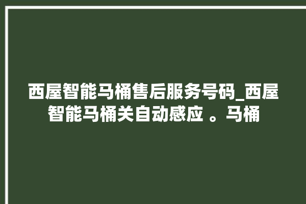 西屋智能马桶售后服务号码_西屋智能马桶关自动感应 。马桶