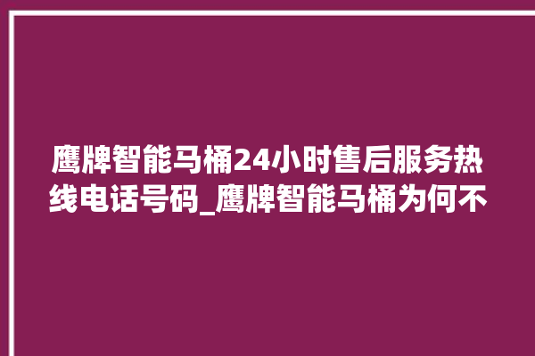 鹰牌智能马桶24小时售后服务热线电话号码_鹰牌智能马桶为何不蓄水 。马桶