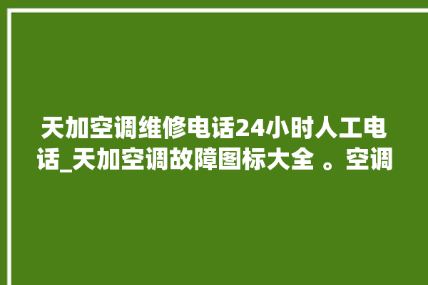 天加空调维修电话24小时人工电话_天加空调故障图标大全 。空调