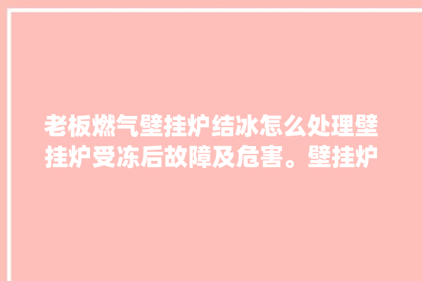 老板燃气壁挂炉结冰怎么处理壁挂炉受冻后故障及危害。壁挂炉_怎么处理