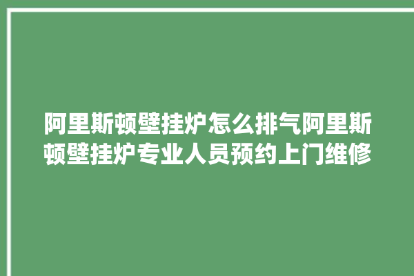 阿里斯顿壁挂炉怎么排气阿里斯顿壁挂炉专业人员预约上门维修。阿里_斯顿