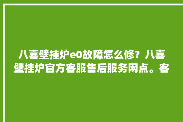 八喜壁挂炉e0故障怎么修？八喜壁挂炉官方客服售后服务网点。客服_壁挂炉