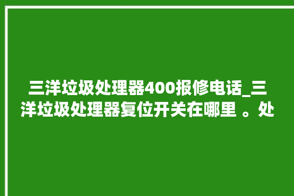 三洋垃圾处理器400报修电话_三洋垃圾处理器复位开关在哪里 。处理器