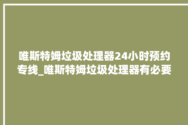 唯斯特姆垃圾处理器24小时预约专线_唯斯特姆垃圾处理器有必要买吗 。斯特