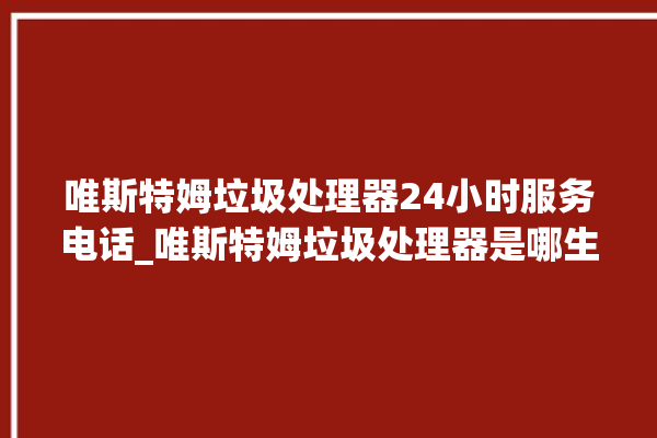 唯斯特姆垃圾处理器24小时服务电话_唯斯特姆垃圾处理器是哪生产的 。斯特