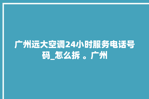 广州远大空调24小时服务电话号码_怎么拆 。广州