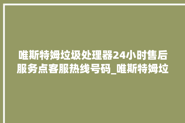 唯斯特姆垃圾处理器24小时售后服务点客服热线号码_唯斯特姆垃圾处理器自动进水功能 。斯特