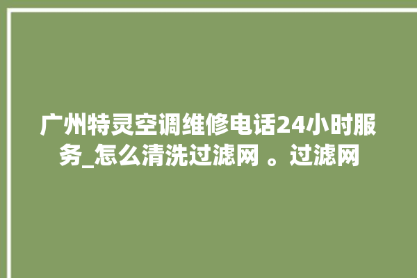 广州特灵空调维修电话24小时服务_怎么清洗过滤网 。过滤网