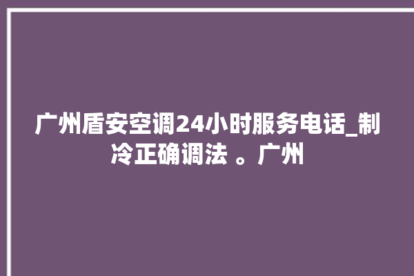 广州盾安空调24小时服务电话_制冷正确调法 。广州