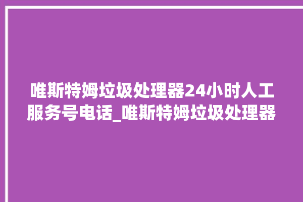 唯斯特姆垃圾处理器24小时人工服务号电话_唯斯特姆垃圾处理器常见故障 。斯特