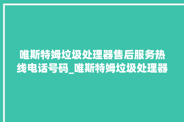 唯斯特姆垃圾处理器售后服务热线电话号码_唯斯特姆垃圾处理器自动进水功能 。斯特