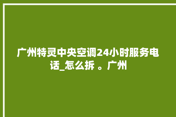 广州特灵中央空调24小时服务电话_怎么拆 。广州