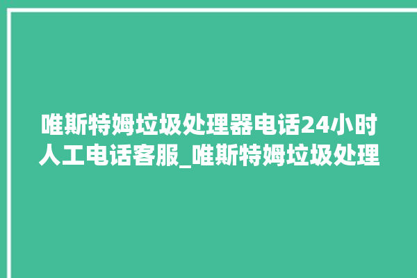 唯斯特姆垃圾处理器电话24小时人工电话客服_唯斯特姆垃圾处理器说明书 。斯特