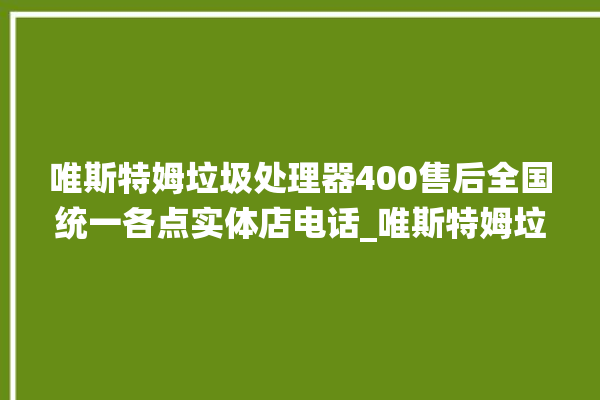 唯斯特姆垃圾处理器400售后全国统一各点实体店电话_唯斯特姆垃圾处理器价格是多少钱 。斯特