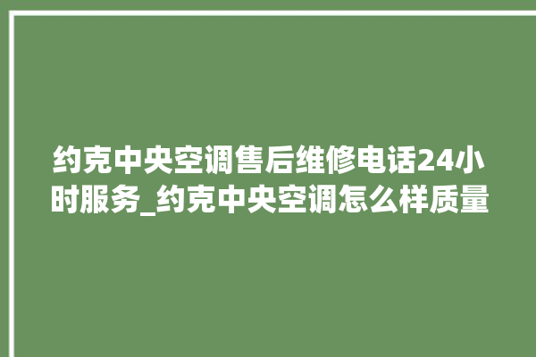 约克中央空调售后维修电话24小时服务_约克中央空调怎么样质量怎么样 。约克