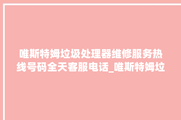 唯斯特姆垃圾处理器维修服务热线号码全天客服电话_唯斯特姆垃圾处理器是几线品牌 。斯特