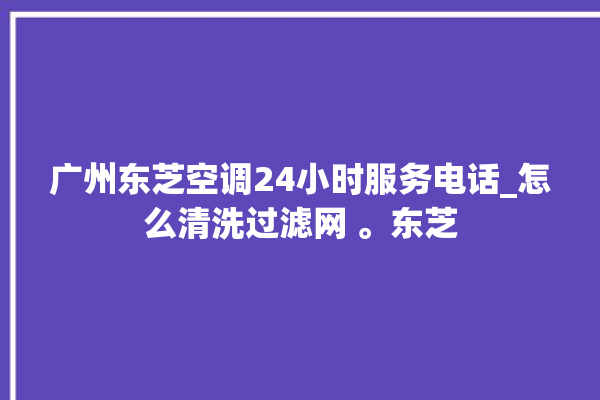 广州东芝空调24小时服务电话_怎么清洗过滤网 。东芝