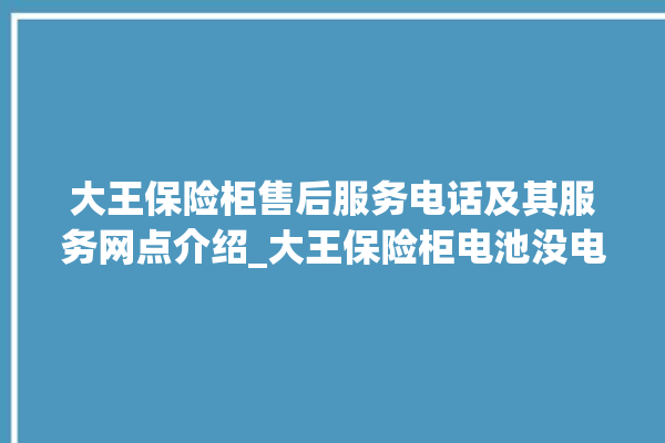 大王保险柜售后服务电话及其服务网点介绍_大王保险柜电池没电无法开门怎么办 。保险柜