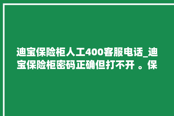 迪宝保险柜人工400客服电话_迪宝保险柜密码正确但打不开 。保险柜