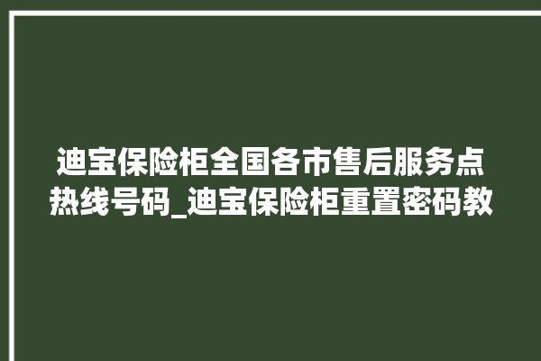 迪宝保险柜全国各市售后服务点热线号码_迪宝保险柜重置密码教程 。保险柜