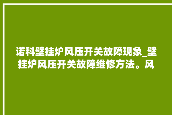 诺科壁挂炉风压开关故障现象_壁挂炉风压开关故障维修方法。风压_故障