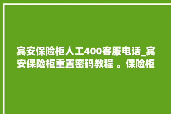 宾安保险柜人工400客服电话_宾安保险柜重置密码教程 。保险柜