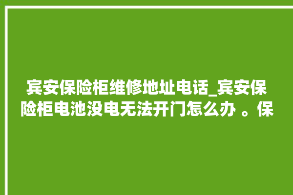 宾安保险柜维修地址电话_宾安保险柜电池没电无法开门怎么办 。保险柜