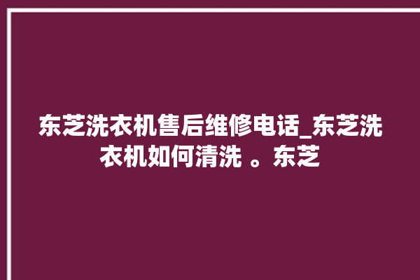 东芝洗衣机售后维修电话_东芝洗衣机如何清洗 。东芝