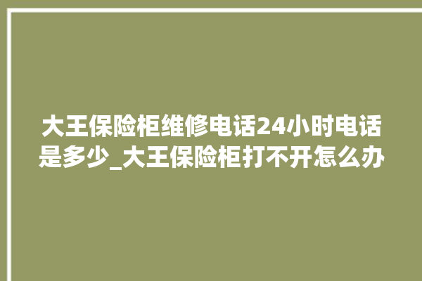 大王保险柜维修电话24小时电话是多少_大王保险柜打不开怎么办 。保险柜