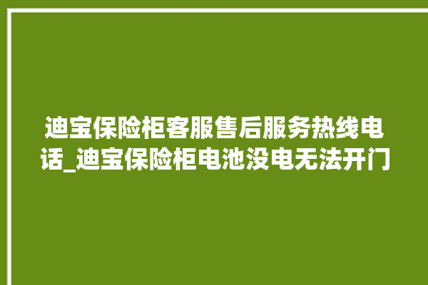 迪宝保险柜客服售后服务热线电话_迪宝保险柜电池没电无法开门怎么办 。保险柜