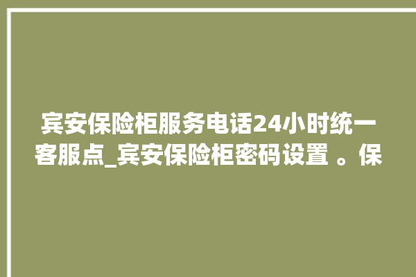 宾安保险柜服务电话24小时统一客服点_宾安保险柜密码设置 。保险柜