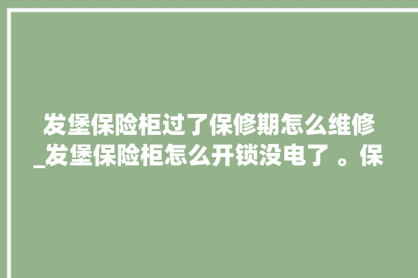 发堡保险柜过了保修期怎么维修_发堡保险柜怎么开锁没电了 。保险柜