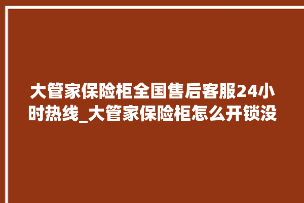 大管家保险柜全国售后客服24小时热线_大管家保险柜怎么开锁没电了 。保险柜