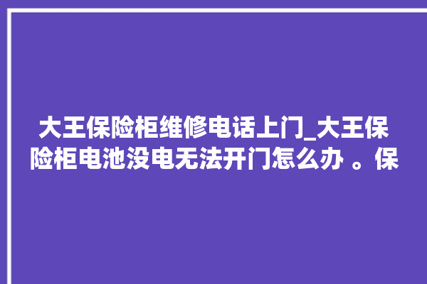 大王保险柜维修电话上门_大王保险柜电池没电无法开门怎么办 。保险柜