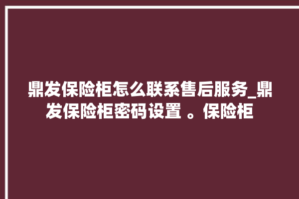 鼎发保险柜怎么联系售后服务_鼎发保险柜密码设置 。保险柜