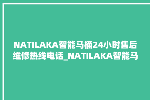 NATILAKA智能马桶24小时售后维修热线电话_NATILAKA智能马桶冲水无力 。马桶