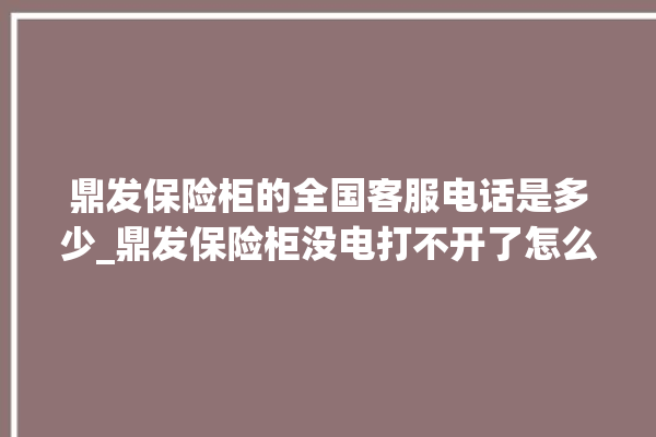 鼎发保险柜的全国客服电话是多少_鼎发保险柜没电打不开了怎么办 。保险柜