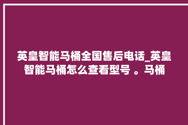 英皇智能马桶全国售后电话_英皇智能马桶怎么查看型号 。马桶