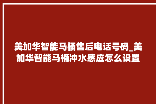 美加华智能马桶售后电话号码_美加华智能马桶冲水感应怎么设置 。马桶